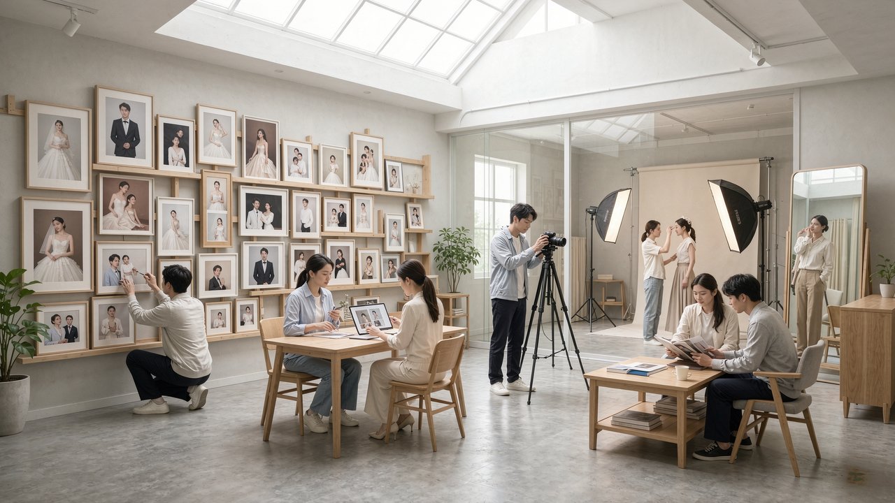 摄影工作室场景示意